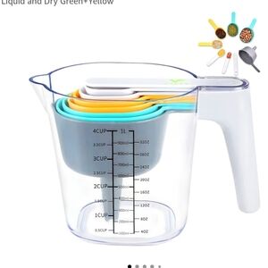 (NEW) FAVIA 10 Pieces Measuring Cups and Nested Measuring Spoons Set
